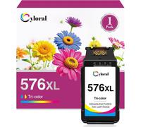 CL-576XL Couleur pour Pixma TR4750i TR4751i TR4755i TR4756i TS3550i TS3551i TS3750i TS3751i TS3752i Cartouche d'encre Remplacement pour Canon Cartouche 575 576 Imprimante
