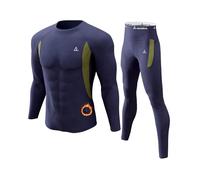 onvallaria Couche de Base Homme | Hauts doublés en polaire. Ultra doux, évacuation de l'humidité, extensible dans les 4 sens. Équipement d'hiver pour snowboard