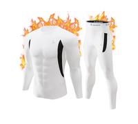 onvallaria Couche de Base Homme | Hauts doublés en polaire. Ultra doux, évacuation de l'humidité, extensible dans les 4 sens. Équipement d'hiver pour snowboard