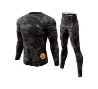 onvallaria Couche de Base Homme | Hauts doublés en polaire. Ultra doux, évacuation de l'humidité, extensible dans les 4 sens. Équipement d'hiver pour snowboard