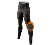 onvallaria Pantalon Thermique Long pour Homme 1/2/3 pièces Thermo-Pantalon Intérieur en Polaire Sous-Vêtement pour le Ski Sous-Vêtement Fonctionnel pour l’Hiver, S