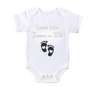 CL&MH Body Annonce Grossesse/Papi et Mamie/Tata/J'arrive en 2026 (Tata, 0-3m)