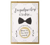 CL&MH Carte a gratter Veux-tu être ma témoin avec enveloppe,Demande de carte à gratter pour témoin,Cadeau temoin mariage - Demande temoin mariage (Veux-tu être mon témoin)