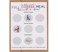 CL&MH Coquine à gratter, repas complet, carte d'anniversaire drôle à gratter pour lui, cadeau grossier pour lui, surprenez votre petit ami, votre mari ou votre autre moitié avec cette carte à gratter