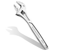 Cl molette robuste WORKPRO de 10 pouces avec chelle en pouces/m trique, en acier Cr-V de qualit sup rieure chrom