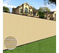 Cl ture de confidentialit Sunnyglade 4 pieds x 50 pieds, filet d'ombrage robuste pour mur de jardin, cour arri re (4 pieds x 50 pieds sable)