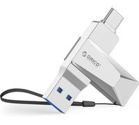 Cl¿¿ USB 256 Go USB 3.2 OTG, Jusqu'¿¿ 150 Mo/s, 2-en-1, Type C, M¿¿tal, Compatible iPhone 17/16/15, Smartphones et Tablettes Android, Mac, Ordinateurs Portables et PC, Argent, CB05