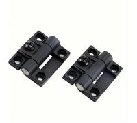 CL272 180 Degree Cabinet Door Adjustable Black Plastic Rubber Hinge Strip Folding Drop Flap 5Pcs