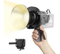 Cl60+Vm2 65W Cob Lampe Vidéo 2700K-6500K Avec Adaptateur De V-Mount Et Câble D-Tap Vers Type-C, Continue Video Light Avec App Bowens Mount Pour Photographie, Led-Lumière-Vidéo-Lamp[YIN4183114]