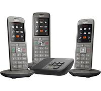 Cl660A Trio - Téléphone Fixe Sans Fil - Répondeur - 3 Combinés - Gris Anthracite [Version Française]