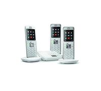 CL660A Trio - Téléphone sans fil - système de répondeur avec ID d'appelant - DECT\GAP - blanc + 2 combinés supplémentaires
