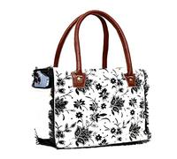 CLA Bags Sel De Mer Sac à main fourre-tout en toile et cuir de vache recyclés