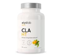 CLA HT | 3000mg par Portion | Bruleur de Graisse Naturel | Action Ciblée sur la Ceinture Abdominale | 80% d’Acide Linoléique Conjugué | 90 Capsules pour Homme et Femme | Made in France | Eiyolab
