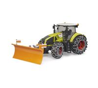 Claas Axion 950 Avec Chaînes À Neige Et Lame De Niveleuse