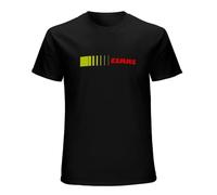 Claas T-Shirt Tractor Farming Male Tee Shirt Men Summer Cotton T-Shirt Unisex Tee Black L