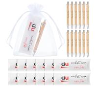 Clabby 12 Ensembles Cadeau de Remerciement Couverture de Barre de Chocolat en Feutre Compatible avec Duplo Stylo avec Sachet de Gaze, sans Chocolat(du machst einen Super Job)