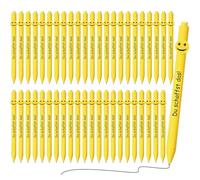 Clabby 48 Pièces Stylo Porte-Bonheur Inspirants Porte-Bonheur pour Examen Étudiants du Schaffst Das Stylos Cadeau d'Adieu Cadeau de Motivation pour Collègues Équipe Employés Enseignants Bureau