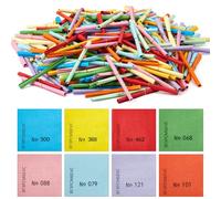 Clabby 500 Pièces Ticket de Tombola Ticket Gagnant Mixtes Colorés 60 x 60 mm Papier à Souhaits Ticket de Tombola avec Chiffres pour Réception en Plein Air Tombola Vereinsfest (500, 1-500)