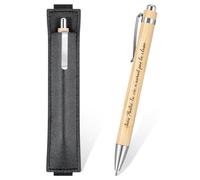 Clabby Merci Stylo à Bille Cadeau Maîtresse, Rétractable avec Trousse