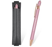 Clabby Merci Stylo à Bille Cadeau Maîtresse, Rétractable avec Trousse | Cadeau de Fin d'Études d'Adieu pour Maîtresse, Maître, Professeur, Cadeaux Maitresse, Noël