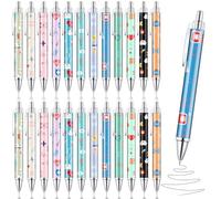 Clabby Stylos d'Infirmière Mignons Stylo Bille Infirmière Rétractable Stylo de Docteur Cadeaux Drôles d'Infirmière pour Infirmières Médecins Assistants Médicaux Personnel(24 pièces,classique)