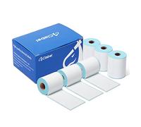 CLABEL 6 Rouleaux Blanc 40x60mm Bande d'étiquettes pour 221B 220B 230B 320B Imprimante Etiquette Autocollantes Thermique Personnalisées stickers pour Maison Bureau école, 100pcs/Rouleau(1,57"x2,36")