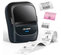 CLABEL Imprimante Etiquette Autocollantes Thermique, 221B Mini Etiqueteuse Bluetooth Portable Imprimante d'étiquettes Compatible avec Android et iOS pour Bureau Maison avec 1 étiquette40×30mm