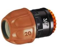 Claber Connecteur 20 mm avec raccord à vis Femelle 3/4" ou !/2" pour Robinet ou solénoïde