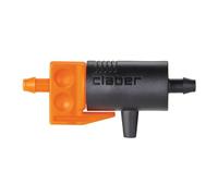 Claber Goutteur en Ligne de 0-6 l/h, réglable pour système d'arrosage Goutte à Goutte