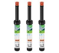 Claber Kit 90006 Pop-up réglables 0°-350° - 4" Lot de 3 pièces Noir/Orange