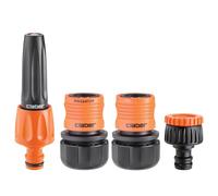 Claber Kit de démarrage Ø 19 mm – lance et raccords automatiques pour tuyau d'arrosage