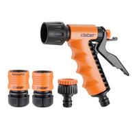 Claber Kit Pistolet Ergo, Pistolet et raccords automatiques pour Tuyau d'arrosage 12,5-15 mm