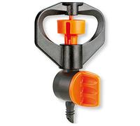 Claber Micro arroseur à trou oblong réglable à 360° Noir/orange/gris 91250
