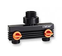 Claber Raccord rapide n ° 8590 Répartiteur 2 voies Valve de robinet