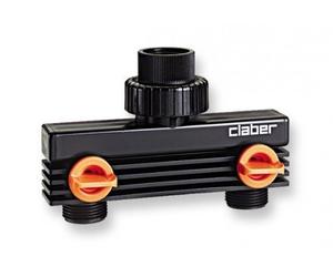 Claber Raccord rapide n ° 8590 Répartiteur 2 voies Valve de robinet