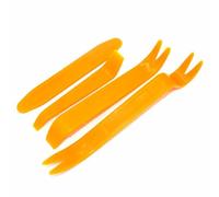 CLABMROEC Ensemble de 4 outils de démontage en plastique, kit de démontage de garniture pour porte de voiture, tableau de bord, démontage de garniture de panneau audio, kit de réparation de sellerie