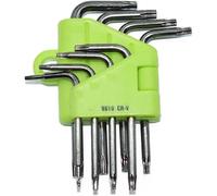 Lot de 9 Mini Clés Hexagonales Torx de Petite Taille Tournevis Etoile T5 T6 T7 T8 T9 T10 T15 T20