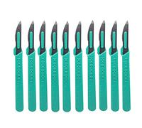 CLABMROEC Scalpel jetable stérile taille 23 bistouris medical pour le dermaplaning chirurgical,Pédicure,Couteaux et scalpels de laboratoire,paquet de 10