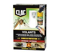 Clac® - Diffuseur Insecticide Automatique Programmable - Télécommande Incluse - Anti-Mouches, Moustiques, moucherons & Insectes Volants - Aérosol Insecticide 250 ml - Protection 24h/24