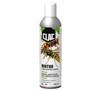 Clac® Insecticide Anti-Guêpes & Frelons - Spray à Action Rapide par Contact - Formulation Innovante à l’Huile Essentielle de Menthe - Protection Intérieur & Extérieur - Fabriqué en France - 400 ml