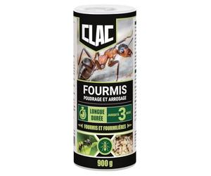 Clac® Poudre Insecticide Anti-Fourmis 900g - Élimine Tous Types de Fourmis et Fourmilières - Action Longue Durée Jusqu’à 3 Mois - Utilisation Intérieure et Extérieure