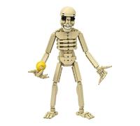 Clacce Ensemble de Construction Squelette d'horreur d'halloween, Figurine de Personnage de Jeu avec Boule Smiley, modèle de Collection Effrayant pour Les Fans d'horreur