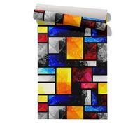 Claccis Papier Peint Adhésif Vinyle Adhesif Repositionnable Mural Autocollant Affligé Gaming Cole Pour Forte Rétro Et Élégant Papier En PVC Rénovation Des Armoires Cuisine 45x200cm