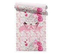 Claccis Papier Peint Autocollant, 3D, Romantique, Trompe-L'Oeil, Tiroir