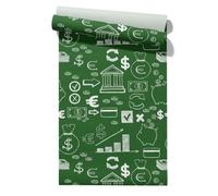 Claccis Papier Peint Autocollant Sol Trompe-L'Œil New York Western Vinyle Waterproof Simple Et Décontracté Film Pour Meubles De Cuisine 45x500cm