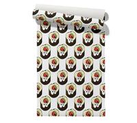 Claccis Papier Peint Vinyle Intisse Autocollant Mural Panoramique Sushi Imprimable Imperméable PVC Style Japonais, Simple Et Élégant Film Pour Meubles De Cuisine 45x500cm