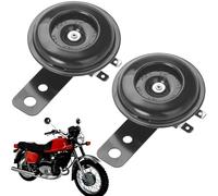 Clacson Auto,Clacson Universale 12V,12V Clacson Moto,Clacson Moto Forte Potente,Tromba Auto,Tromba Potente Clacson per Moto,Scooter,Veicolo,ATV,Quad,Moped,Nero
