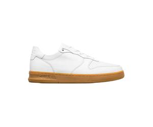 Clae - Sneakers en cuir - Malone White Leather Light Gum en Cuir - Taille 37 - Blanc Blanc 37