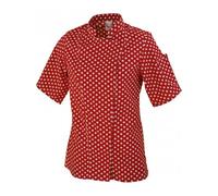 CLAFOUTIS MC Veste de Cuisine Femme Rouge/Pois Blancs Taille 2XL