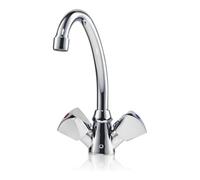 CLAGE Clage Robinet lavabo à deux poignées SNM bec 16 cm, chromé, pour chauffe-eau à pression Quantité:1